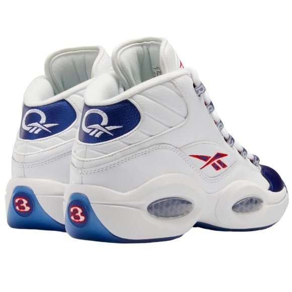 Reebok Question Mid 'Blue Toe' Basketball Shoes - Picture 3 of 6